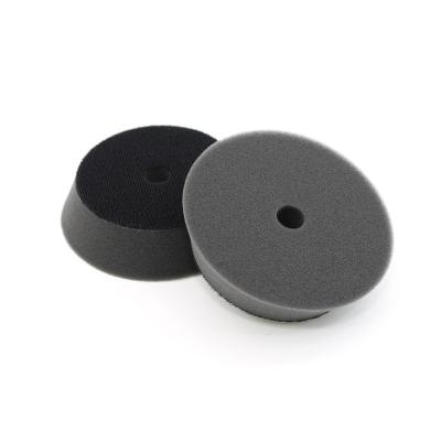 China DURABLE Auto detailing private label 3 inches  soft finish pads black sponge polishing waxing buffing pads for sale