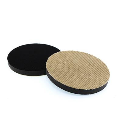 China DURABLE Custom logo car detailing optical lens 5''  velvet polishing pad orange peel removal for sale