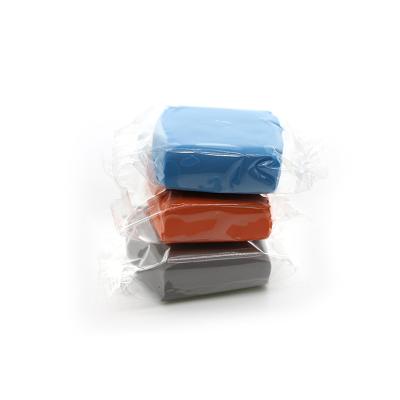 China Car wash car detailing product supplier Wholesale 100g orange blue gray soft decontamination clay bar car clean for sale