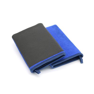 China Paint cleaning Amazon hot selling 2022 new Blue color Car Detailing Clay Mitt Pro for car cleaning for sale