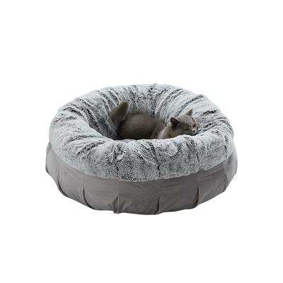 China UFBemo Winter Breathable Luxury Warm Soft Memory Foam Durable Plush Puppy Around Bed Pet Cat Bed for sale