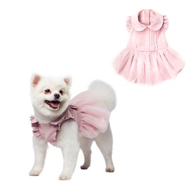 China UFBemo Viable Cute Summer Cat Skirt Hunde Pet Puppy Purple Pink Chihuahua Clothes Dog Dresses for sale