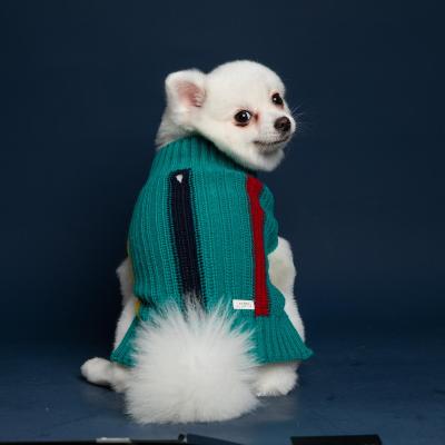 China Custom Soft Harmless Viable Puppy Manufacturer UFBemo Multicolor Sweater Winter Dog Clothes for sale