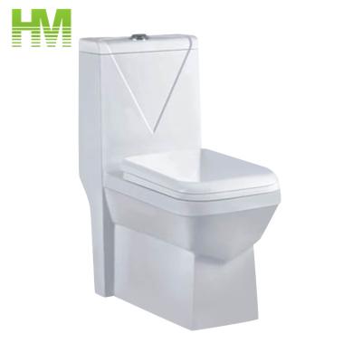 China Double-Flow Wash Down Double Flush Yemen Toilet Bowl With Large Outlet Hole for sale