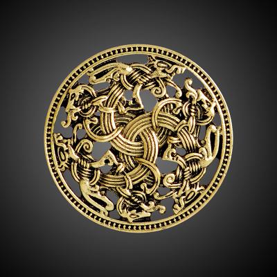 China ALLOY Viking Wolf Amulet Men Brooches Slavic Viking Nordic Brooch Jewelry for sale