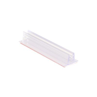 China Strong Clamp PVC Tag Holder Shelf Talker Show Card Sign Holder Supergrip And Adhesive Tape For Supermarket for sale