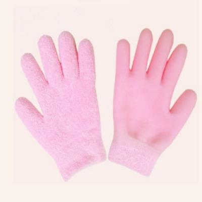 China Moisturizing Factory Price Rose Feather Yarn Gel Moisturizing Gloves Fitness Washable Cold-gloves for sale