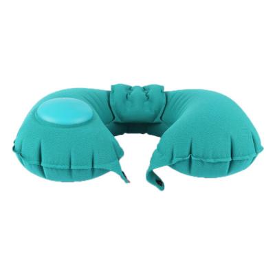 China New Inflatable Breathable Mesh Material Inflatable U Shaped Pillow With Small Pillow for sale