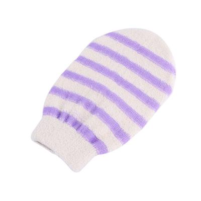 China EXFOLIATE exfoliate bath gloves - polyester cotton PE bath gloves - clean washcloth for sale