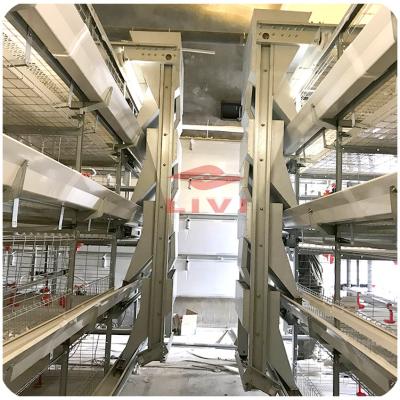 China Easy install H type cage for steel broiler chicken manufacturers / 4 tier battery broiler chicken cages for sale for sale