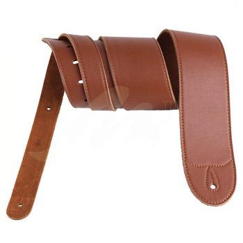 China Wholesale high quality fashionable hot selling brown white guitar leather strap for guitar/bass for sale