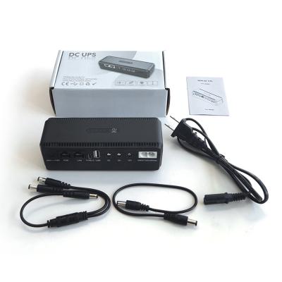 China 18W Mini UPS Stable Power Output 5v 9v 12v Poe 10400mah Small Size Ups Backup Power for sale