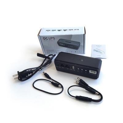 China DC 12V UPS Backup Power Small Size 18w 10400mah Mini Ups Power Supply for sale