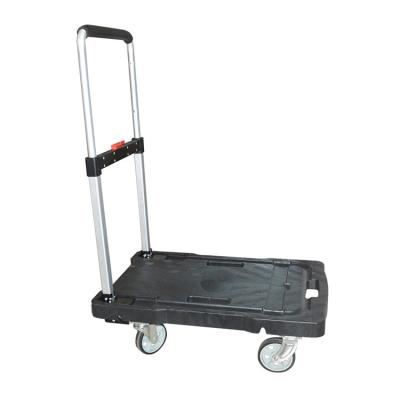 China Foldable Heavy Duty Black Platform Trolley with 600kg Capacity for sale