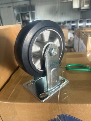 China 2.5 Inch Black Polyurethane Wheel Casters with Double Ball Bearing for sale