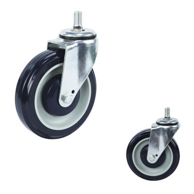 China 100mm PU Trolley Wheels Heavy Duty for sale