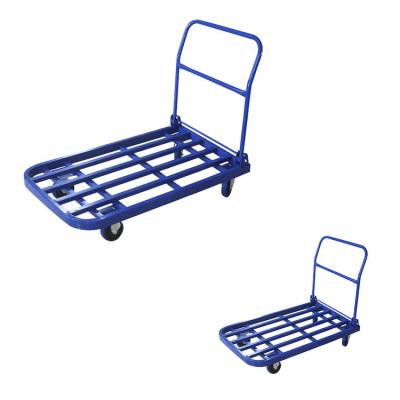 China Stainless Steel Platform Trolley With Customizable Color And Wheels for sale