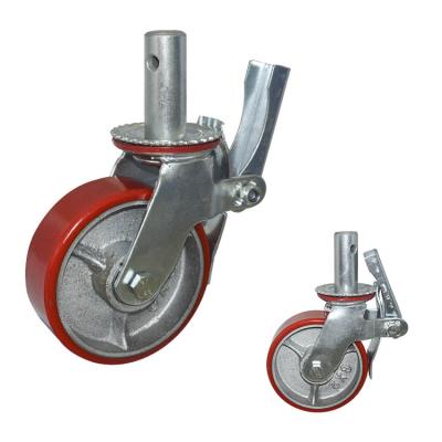 China 200mm PU Scaffolding Wheels for sale