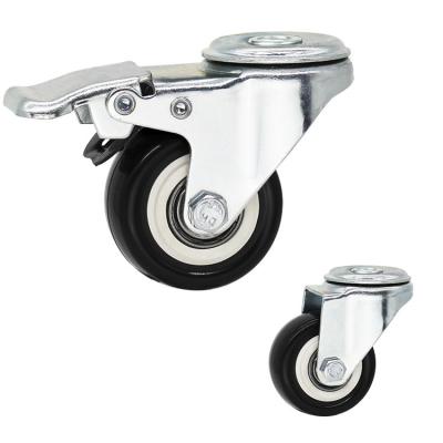 China 360 Dgree Rotating PVC Swivel Locking Castors 2