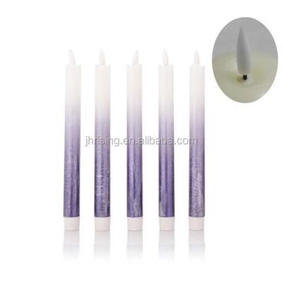 China Gradient ramp; new flame new design gradient ramp candle led candle with 3D flame for sale