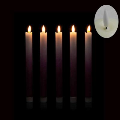 China Gradient ramp; New Design New Tapered Flame Led Candle for sale