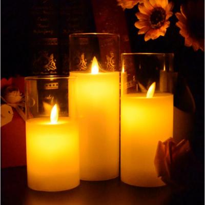 China 2019 Hot Sale Glass Jar Remote Control Led Candle for sale