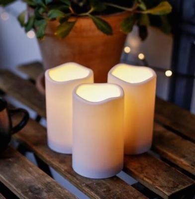 China Outdoor Waterproof Plastic Flameless Led Candle Garden LED Flameless Candle for sale