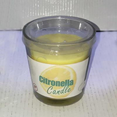 China Glass jar of scented wax candle, citronella candle for sale