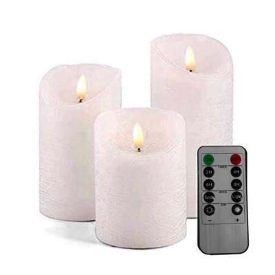 China Remote Control Upgraded Flickering Flameless Candles With Black 3D Wick for sale