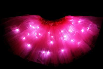 China Kids Toddler Party Dance LED Light Breathable Tutu Skirt With Batteries Fits Toddler 2 To 8 Girls for sale