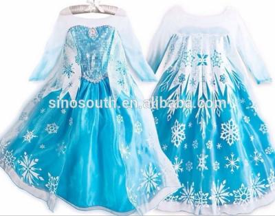 China 2015 Anti-wrinkle summer fairy frozen dress for girls for sale