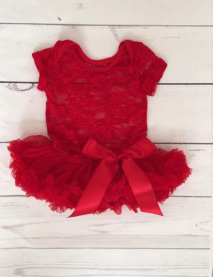 China 1st Birthday Baby Tutu Dress Outfit-Newborn Baby 1st Birthday Lace Tutu Breathable Jumpsuit Tutu for sale