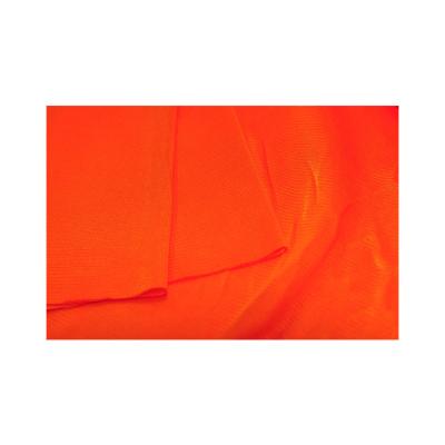 China Knitting Stock Anti-Static Orange Red Knitted Fabric For Causal Use for sale