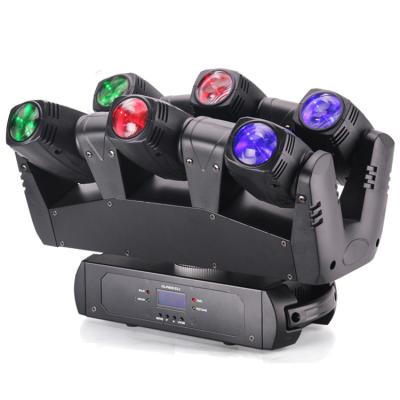 China 6pcs 10w Rgbw Stage Led Beam Moving Head Stage Disco Lights DJ Lights Stage Light For Disco Home Party for sale