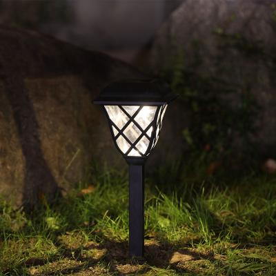 China Outdoor Garden Pathway Landscape Led Lighting Waterproof Black Stake Solar Garden Light For Pathway for sale