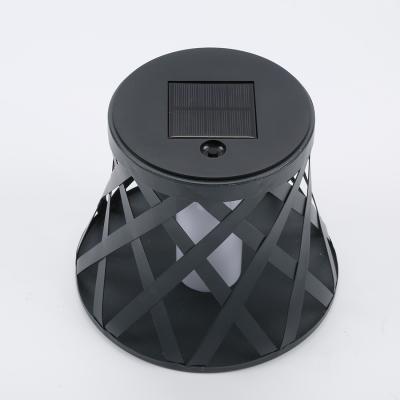 China High Quality 12LED Garden Flame Shape Solar Landscape Lighting Light Torch Iron Lawn Outdoor Garden Lights for sale