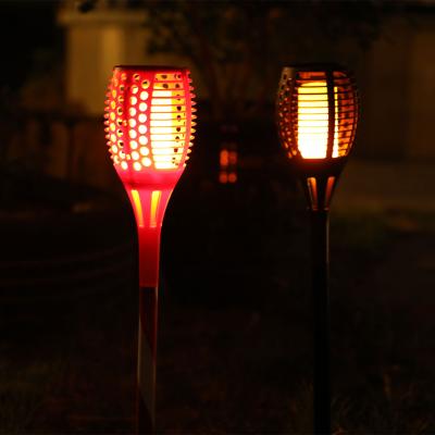 China 12led 33led Garden Waterproof Portable Solar Garden Lights Flame Solar Garden Flame Lights Solar LED Flame Light for sale