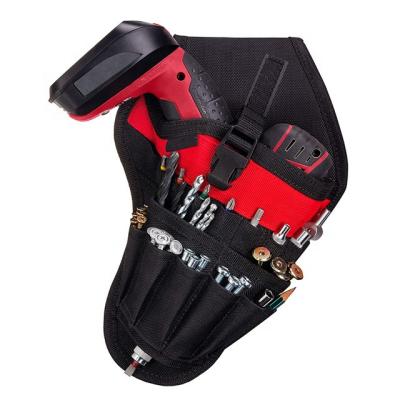 China Tool belt holster drill holster with accessory pockets and open loops for tool and bit storage for sale