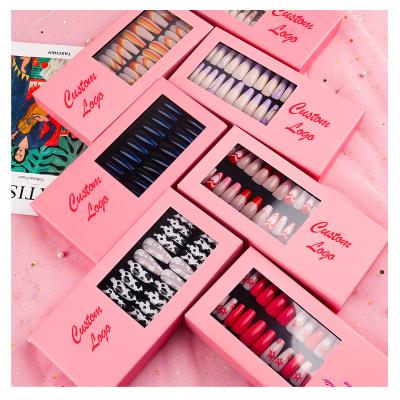 China 2022 Wholesale Easy Use Colorful Artificial Nails Short Acrylic Press On Nails In Stock Nail Supplies Ready To Ship for sale