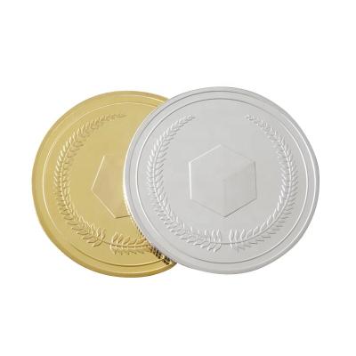 China China Factory Price Custom Double Sided Commemorative Asset 999 Fine Plating Gold Coin for sale