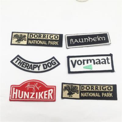 China Handmade Clothing Styles Flower Multiple Letters Custom Logo Embroidery Patch for sale