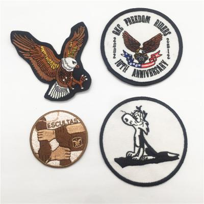 China Handmade NASA Animal Hat Cartoon Iron China Multi-map Multi-map Custom 3d Embroidery Patch for sale