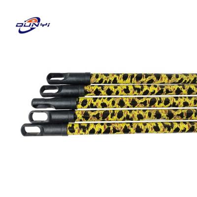 China Sustainable Flower Color Metal Handle With PVC Coated Broom Handle And PVC Shrink Film For Mop Handle for sale