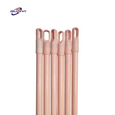 China Windows Cleaning pole Factory Direct Sell Broom Metal Handle Broom Stick Mop Pvc Laminated Broom Stick For Online Shops for sale