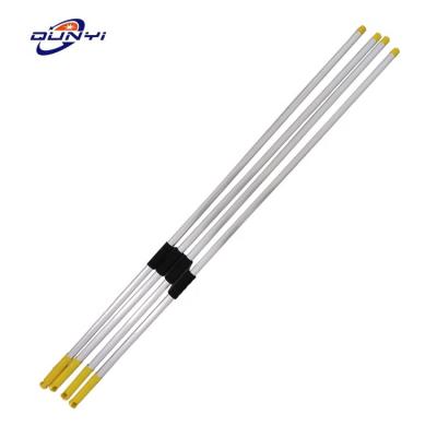 China Mops and broom handles Cheaper Price With Custom LOGO Aluminum Straight Mop Broom Stick Pole With Italian Thread for sale