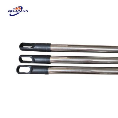 China Stocked Chinese Manufacturer Promotion Long Handle Stainless Steel Iron Broom Stick Steel Tube Broom Pipe For Dustpan for sale