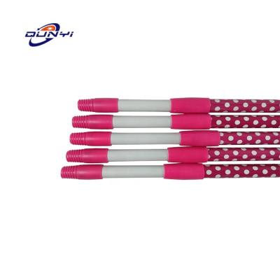 China Sustainable Super High Quality OEM Supplier PVC Film Wrapped Telescopic Mop Handles Used For Flat Mops for sale