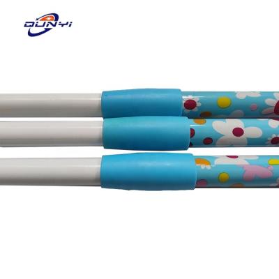 China Sustainable Factory Direct Sell High Quality PVC Coated Metal Handle With Colorful Shrink Broom Handle for sale