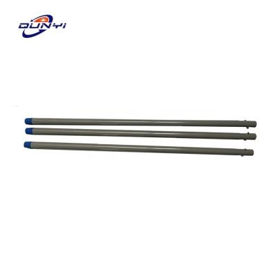 China Stocked Custom Zhejiang Manufacturer Iron Stainless Steel handle Metal Broom Pole Rod Mop Stick With Spring Lock for sale