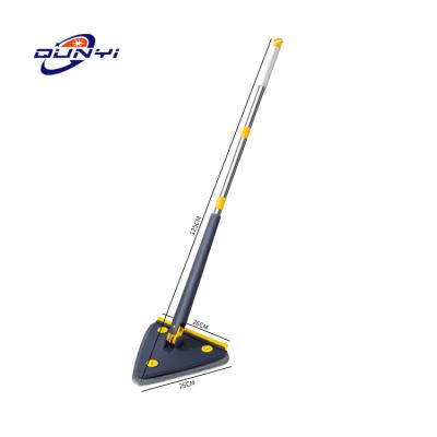 China Sustainable Telescopic Triangle Mop 360 Rotatable Cleaning Mop for Floor Window Reusable Mop for sale